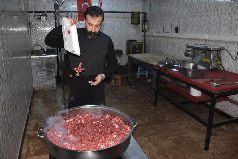 Kış aylarının vazgeçilmez lezzeti kavurmalı hıtap Haftada 3-4 kez tüketiliyor