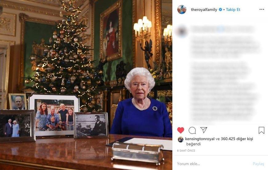 Kraliçe II. Elizabethin fotoğrafında dikkat çeken detay: Yer almadılar