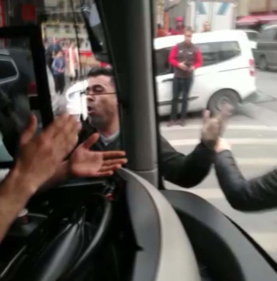 İETT otobüsünde korku dolu anlar