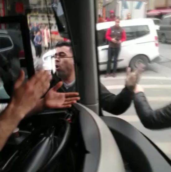 İETT otobüsünde korku dolu anlar