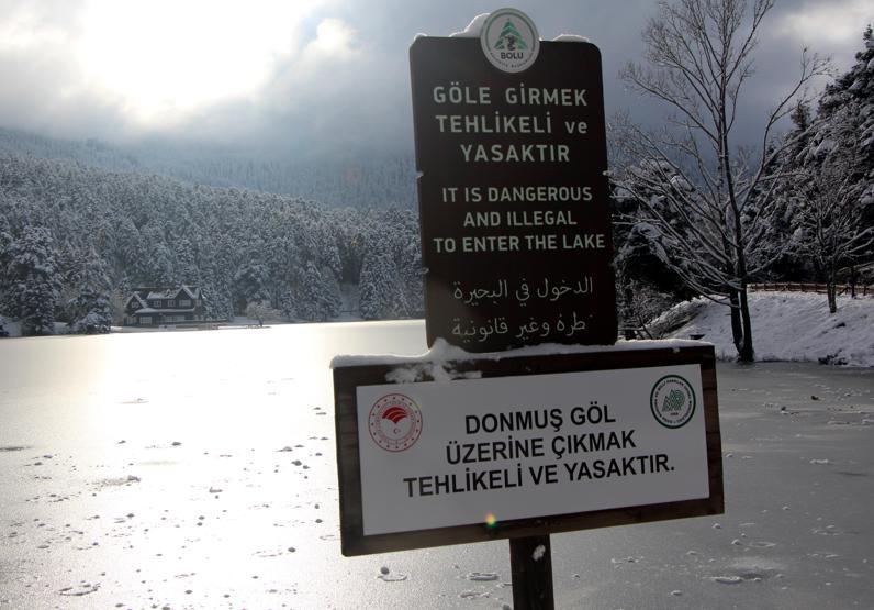 -12 derecede göl buz tuttu