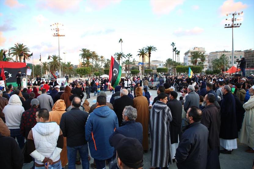 Libyanın başkentinde Türkiyenin tezkere kararı kutlandı