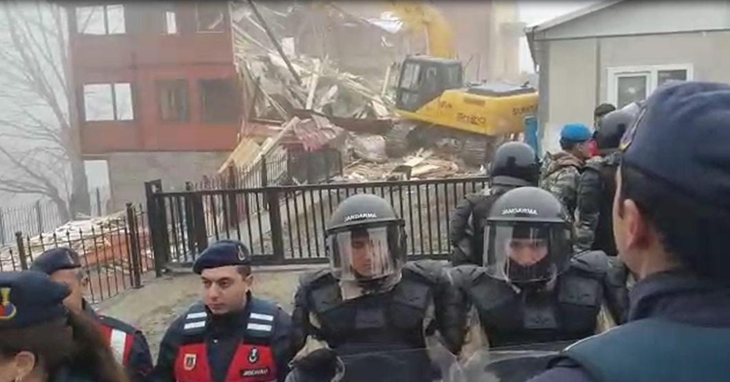 Uzungölde son durum Yıkımlar sürüyor