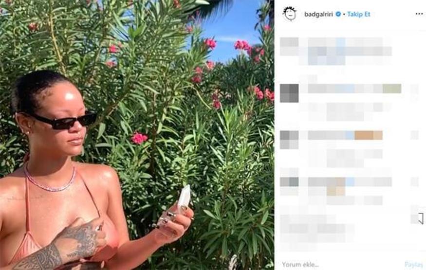 Rihannadan Yılın ilk selfiesi