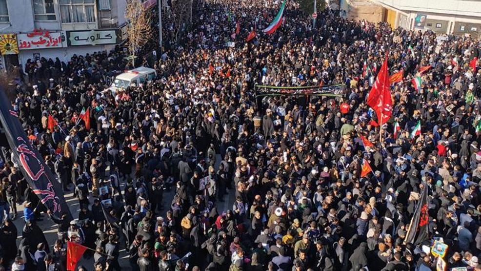 Kasım Süleymaninin cenazesinde izdiham 50 kişi hayatını kaybetti