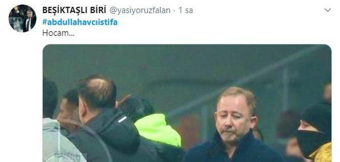 Beşiktaş kaybetti, Sergen Yalçın mesajları yağdı