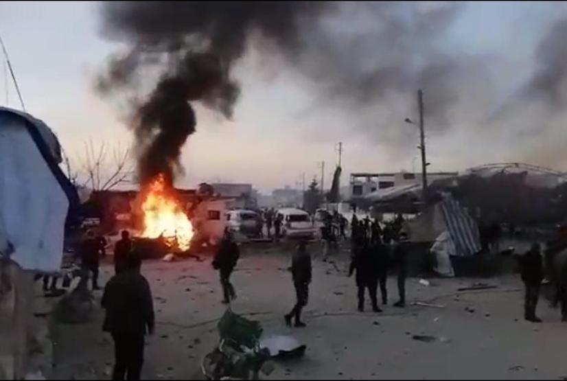 Azezde terör örgütü YPGden bombalı saldırı