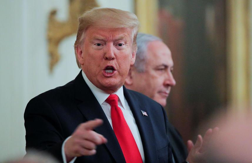 Trump Twitterdan paylaştı İşte Yüzyılın Planının haritası