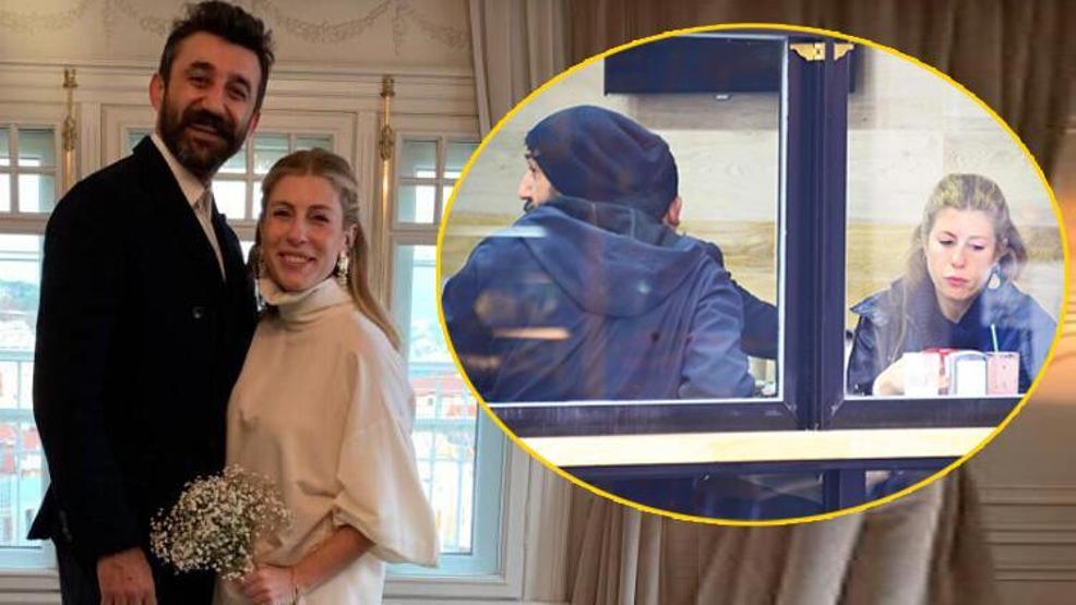 Necip Memilli ile eşi dönercide akşam yemeğinde