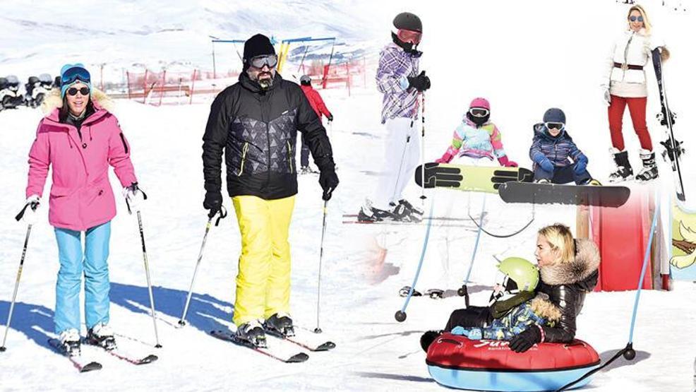 Ünlüler kar tatilinde