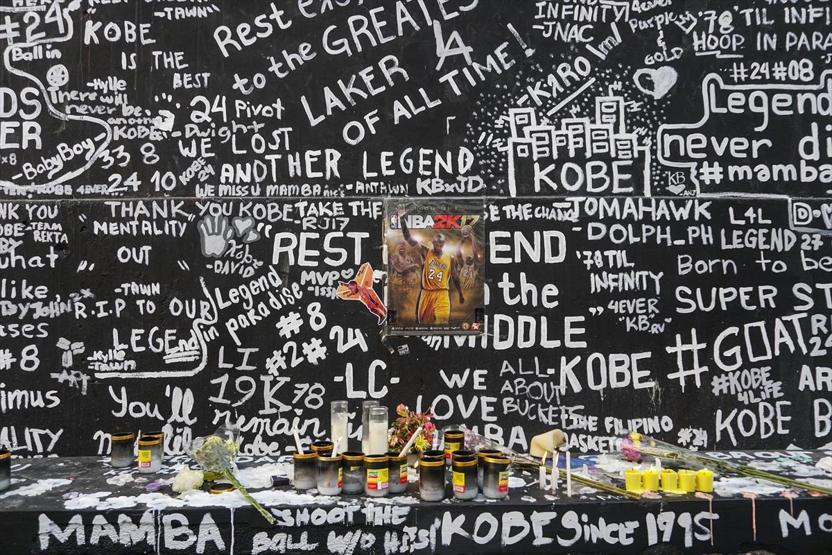 Kobe Bryant anısına dev portre