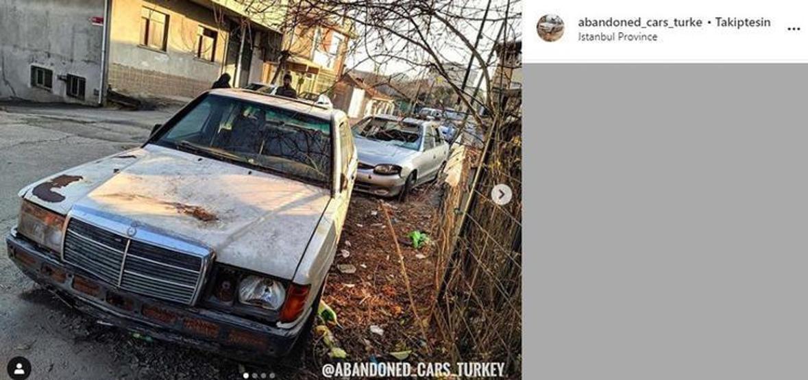 Türkiyede kaderine terk edilmiş arabalar... Değerleri yüz binlerce lirayı buluyor
