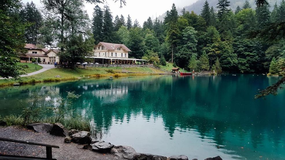 Blausee Gölü renkleri ve güzelliğiyle adeta büyülüyor
