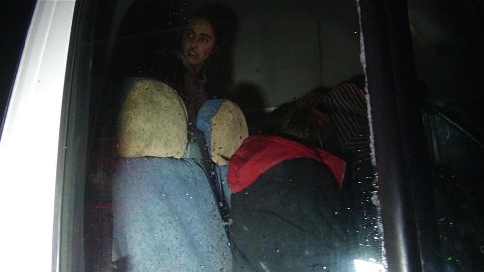 Öğrenciler tipide mahsur kaldı