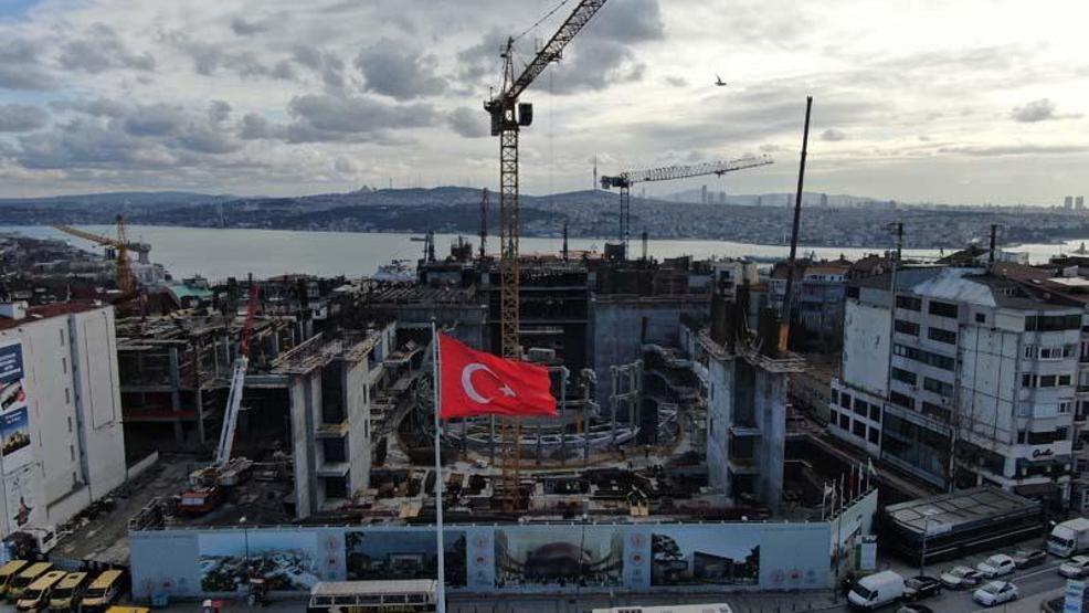 Yeni Atatürk Kültür Merkezi Taksimde yükselmeye başladı