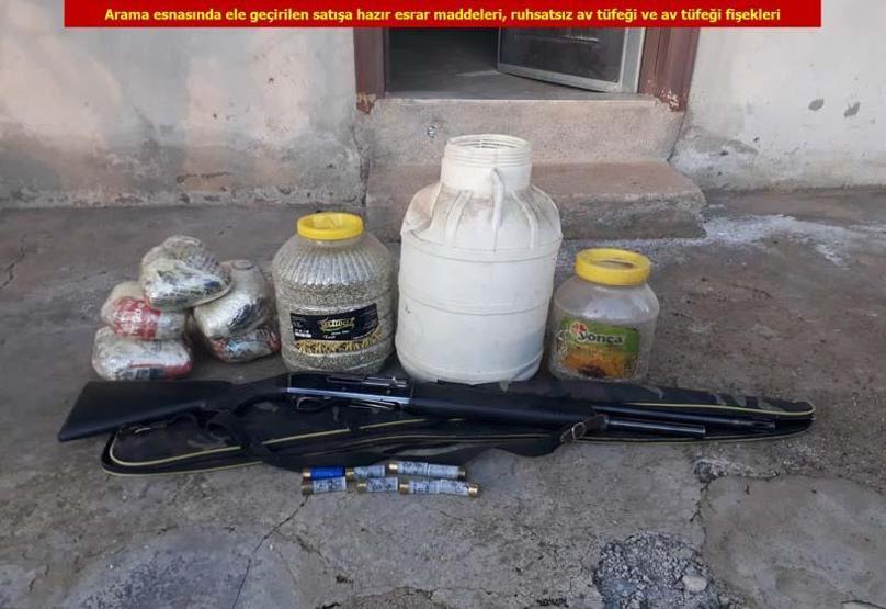Kapan-6 Zoride 10 sığınak imha edildi, 830 kilo esrar ele geçirildi