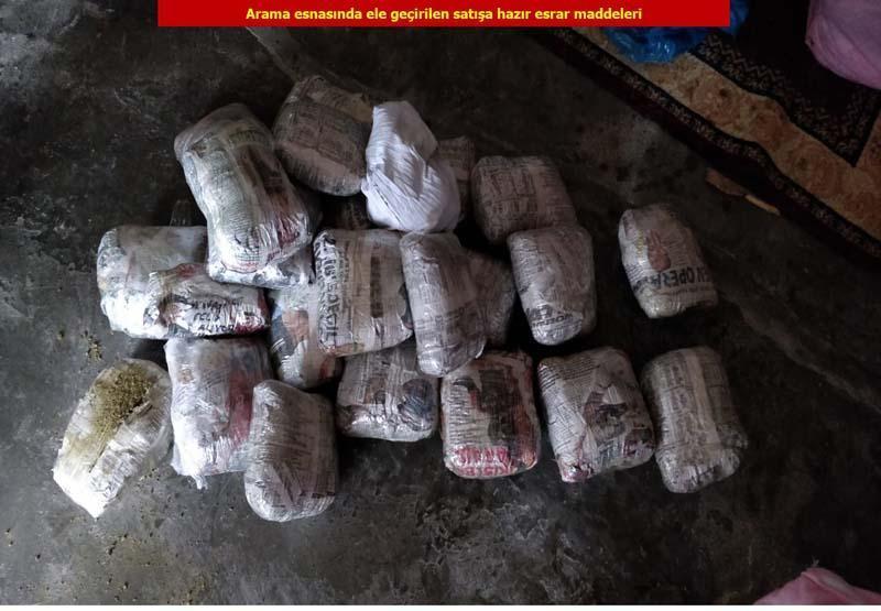 Kapan-6 Zoride 10 sığınak imha edildi, 830 kilo esrar ele geçirildi