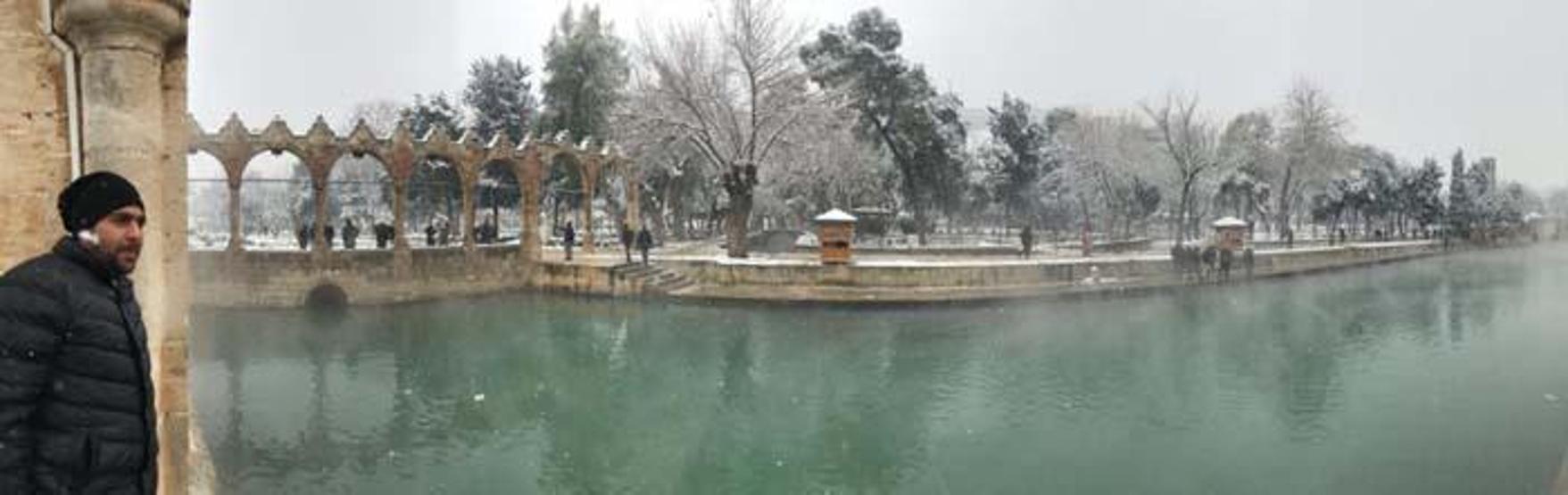 Bir yanda deniz bir yanda kar keyfi