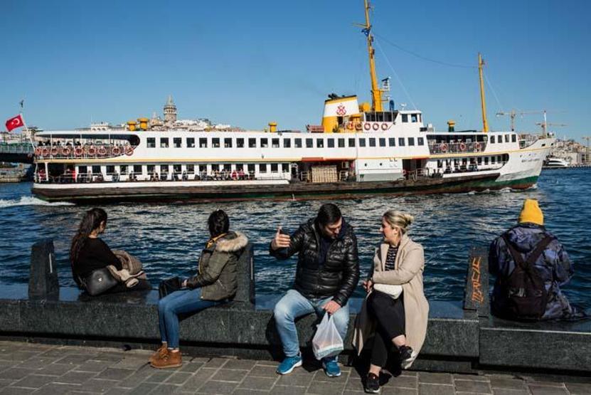 Bir yanda deniz bir yanda kar keyfi