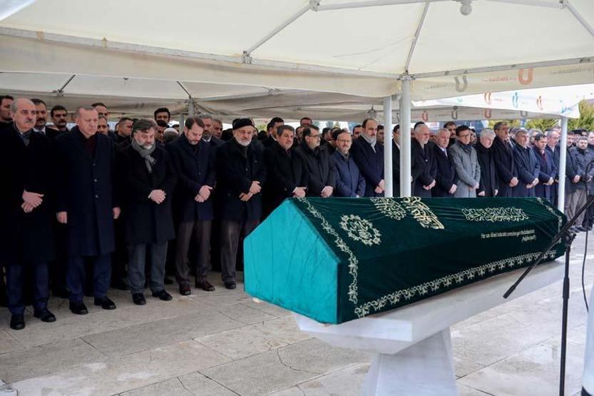 Cumhurbaşkanı Erdoğan cenaze törenine katıldı