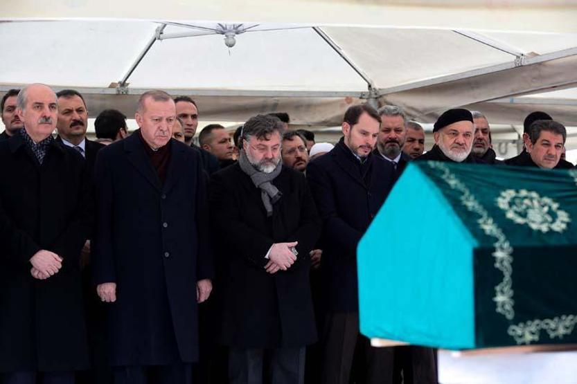 Cumhurbaşkanı Erdoğan cenaze törenine katıldı