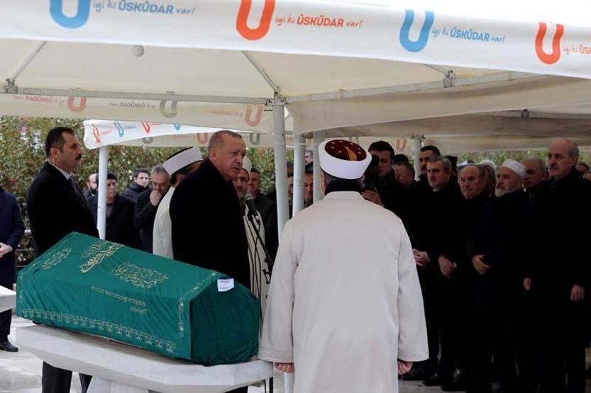 Cumhurbaşkanı Erdoğan cenaze törenine katıldı