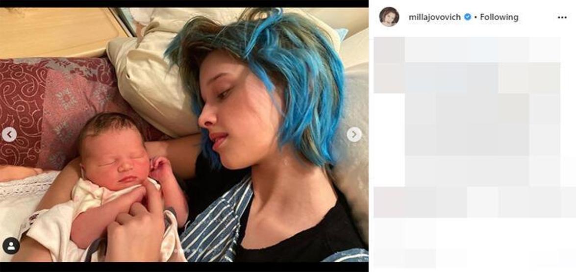 Milla Jovovich: Bebeğim iki haftalık oldu