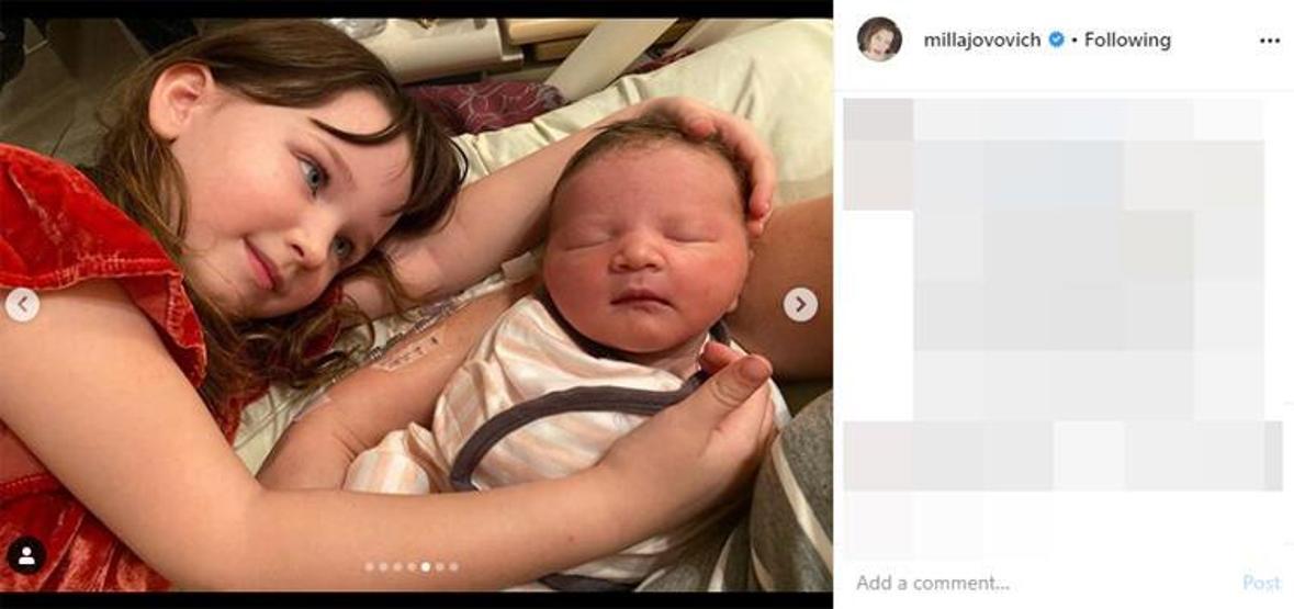Milla Jovovich: Bebeğim iki haftalık oldu
