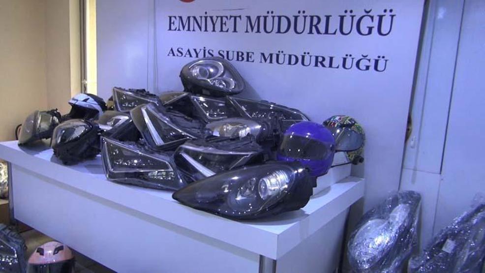 Lüks otomobillerin farlarını çalan çete yakalandı... Hırsızlık anları kamerada