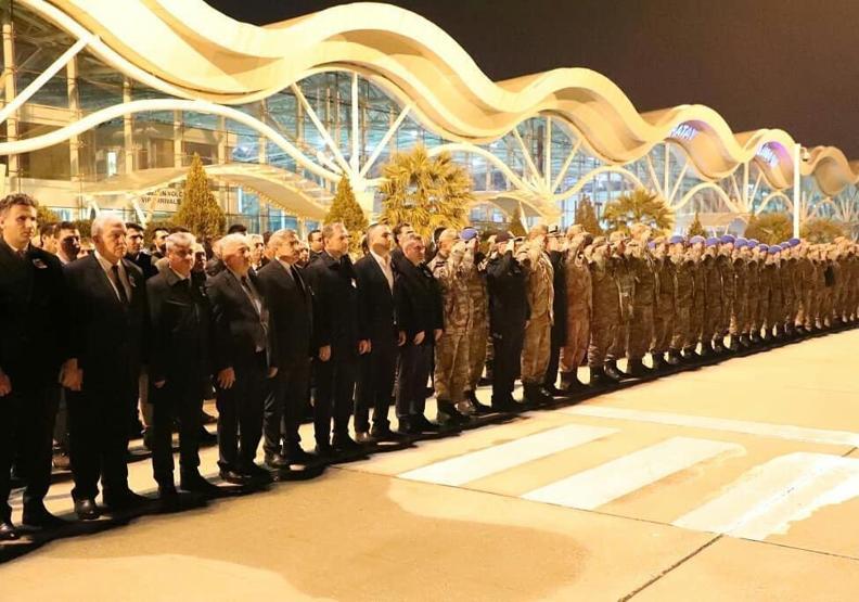 İdlib şehidi törenle memleketine gönderildi