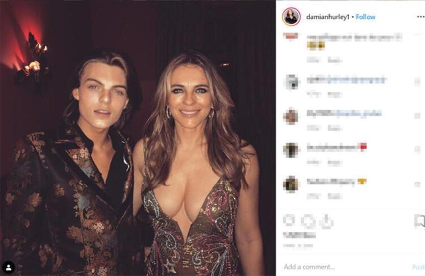 Elizabeth Hurley sosyal medyayı salladı