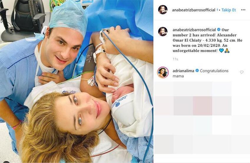 Ana Beatriz Barros ikinci kez anne oldu