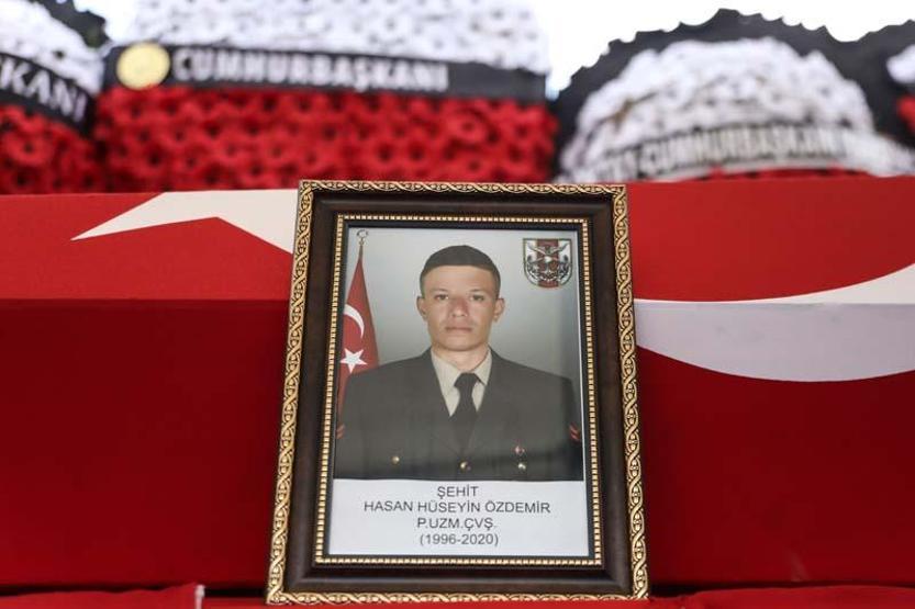 İdlib şehidi Hasan Hüseyin Özdemir, Yozgatta son yolculuğuna uğurlandı