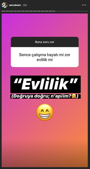 Şevval Sam evlilik itirafıyla şaşırttı