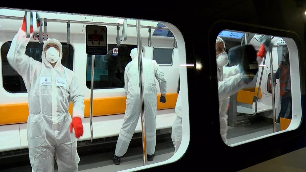 İstanbul metrolarında koronavirüs önlemi