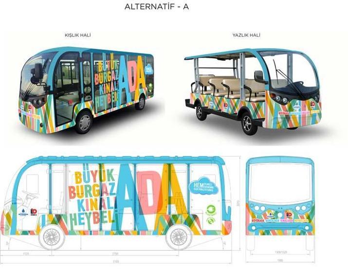Adalarda kullanılacak elektrikli araçlar satın alındı