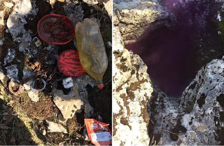Teröristlerin işkence için kullandıkları mağara imha edildi