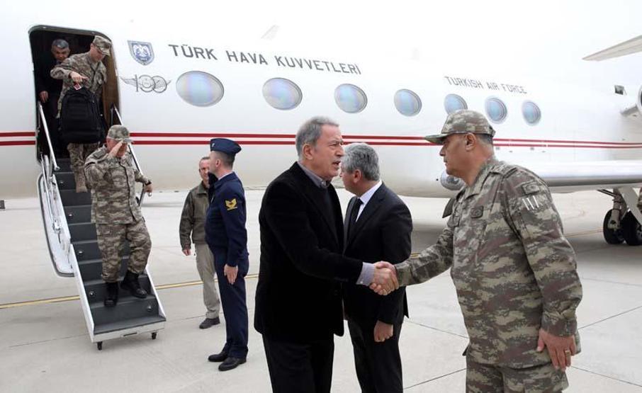 Bakan Akar ve komutanlar sıfır noktasında