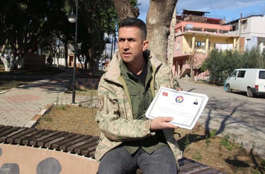 Sağlık durumundan sözleşmesi uzatılmayan uzman çavuş, zabıta olmak istiyor