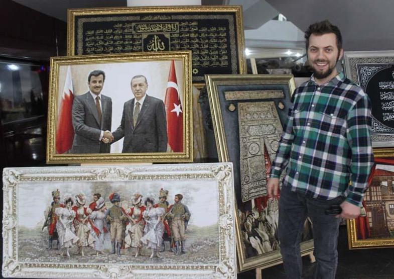 İpliklerden 3 boyutlu resim yapıyor