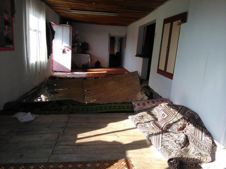 Düğün evinin zemini çöktü