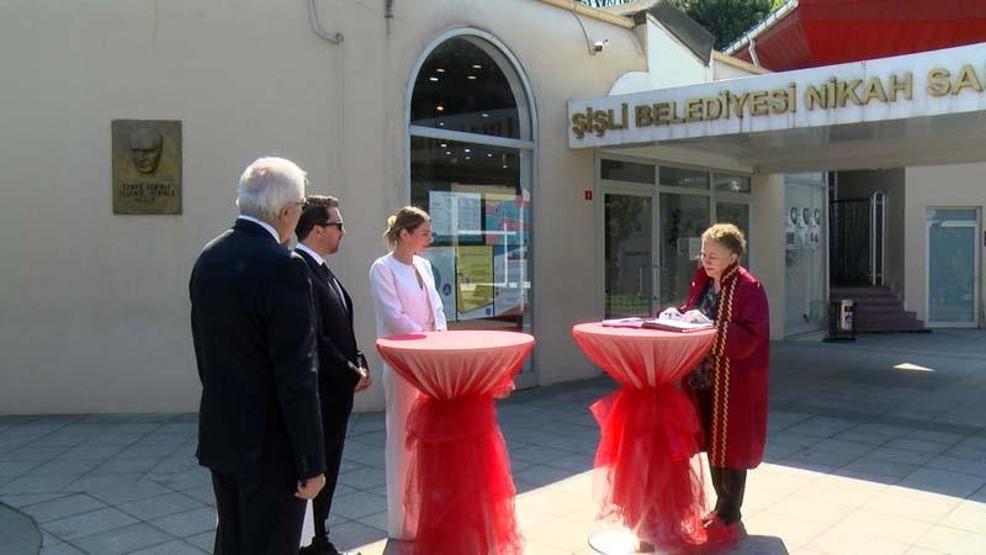 İtalyan gelin ve Türk damadın nikahı böyle kıyıldı