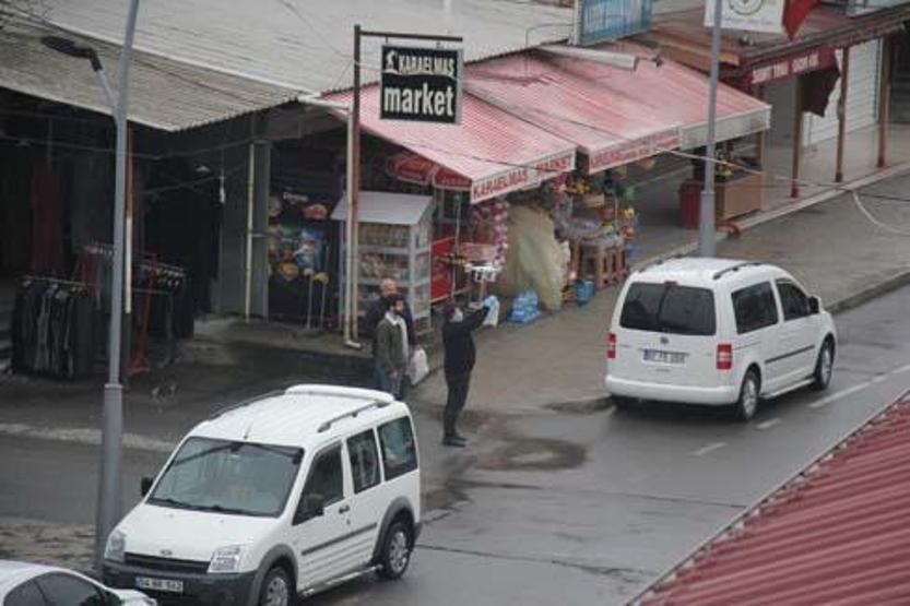 Alışverişi drone ile yapıyor