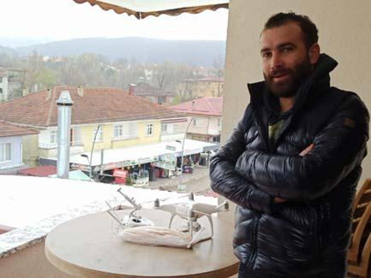 Alışverişi drone ile yapıyor