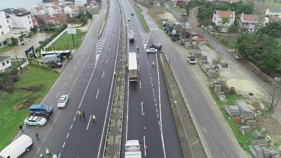 Silivride giriş-çıkış yapmak isteyen araçlar geri çevrildi