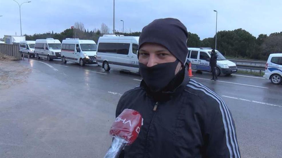 Tuzlada İstanbula giriş - çıkış denetimi; Uzun araç kuyruğu oluştu