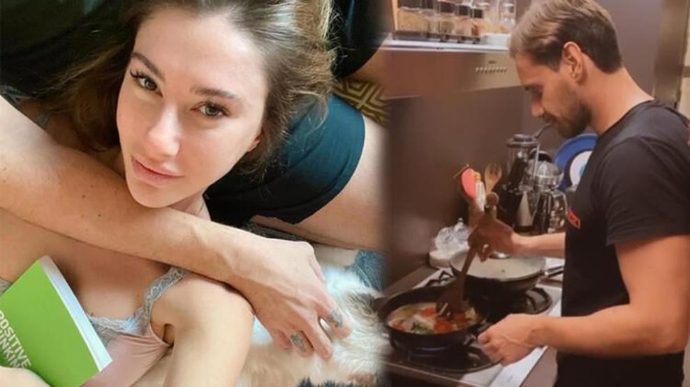 Şeyma Subaşı, Guido Seniayı evde tıraş etti
