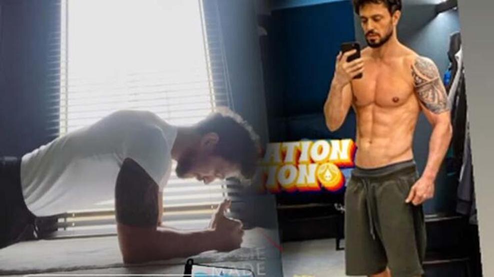 Murat Boz Instagramda kaslarını sergiledi