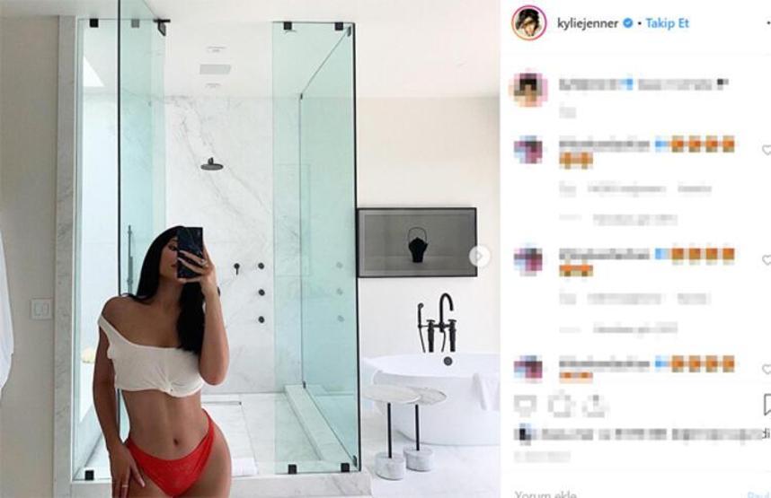 Kylie Jennerdan yeni evden ilk poz