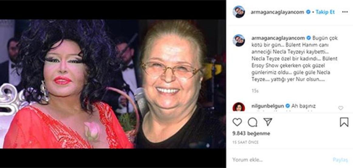 Bülent Ersoyun annesinin cenaze programı belli oldu